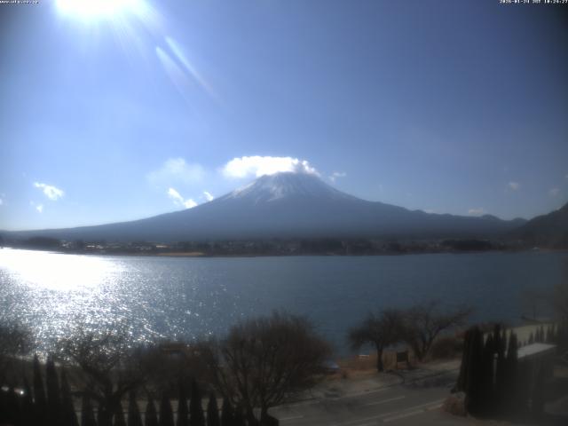 河口湖からの富士山