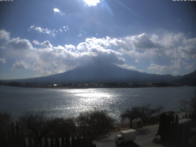 河口湖からの富士山