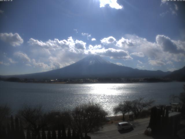 河口湖からの富士山