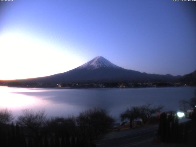 河口湖からの富士山