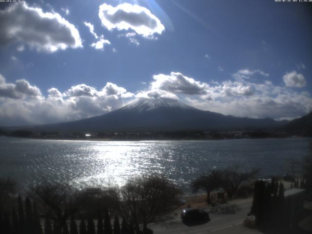 河口湖からの富士山