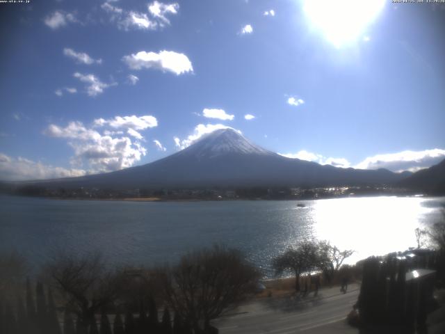 河口湖からの富士山