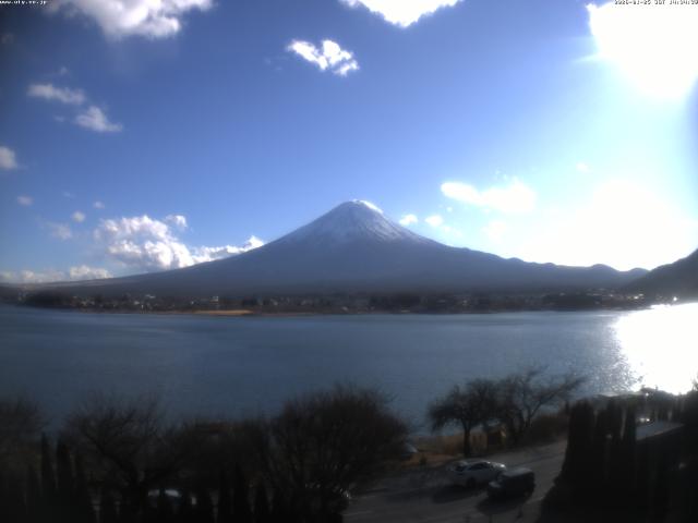 河口湖からの富士山