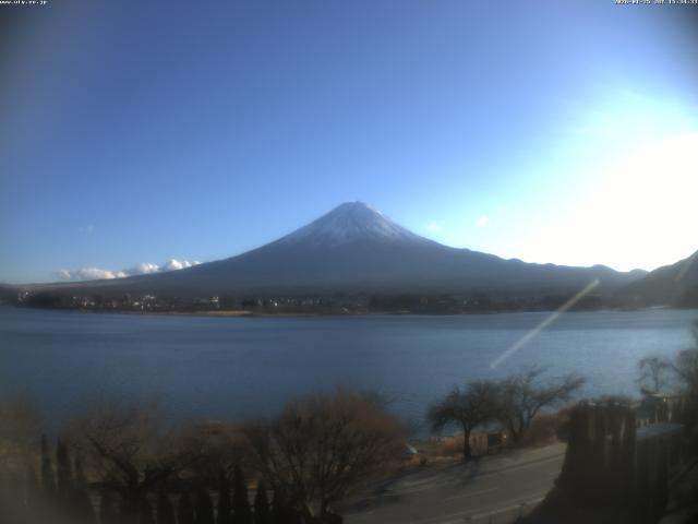 河口湖からの富士山