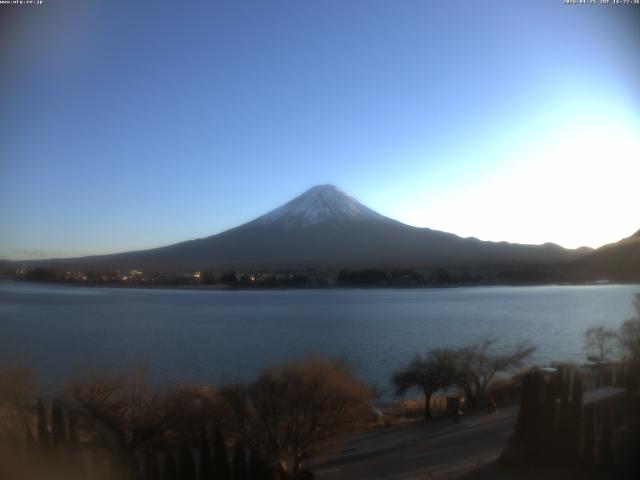 河口湖からの富士山