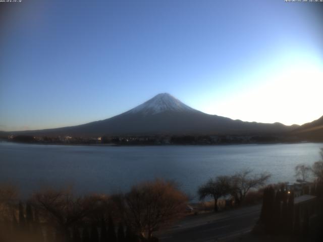 河口湖からの富士山