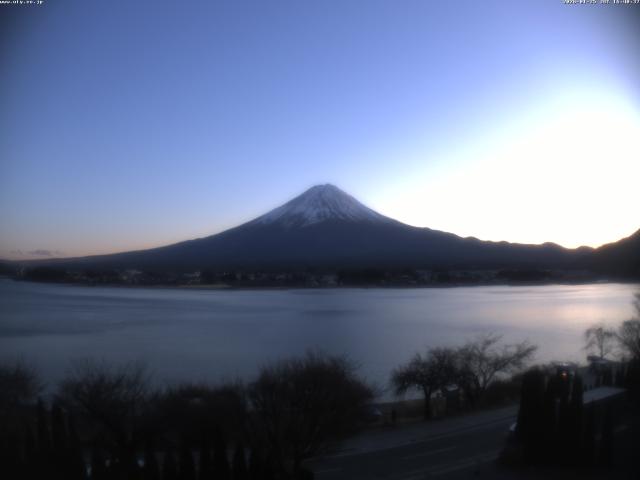 河口湖からの富士山