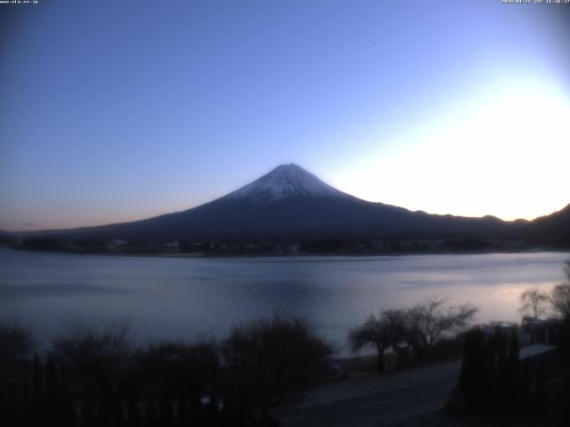 河口湖からの富士山