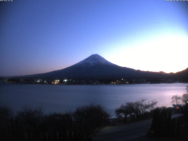 河口湖からの富士山