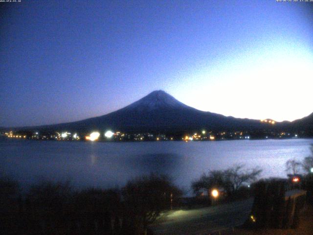 河口湖からの富士山
