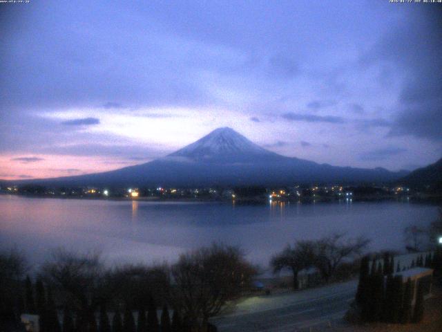河口湖からの富士山