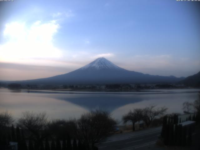 河口湖からの富士山
