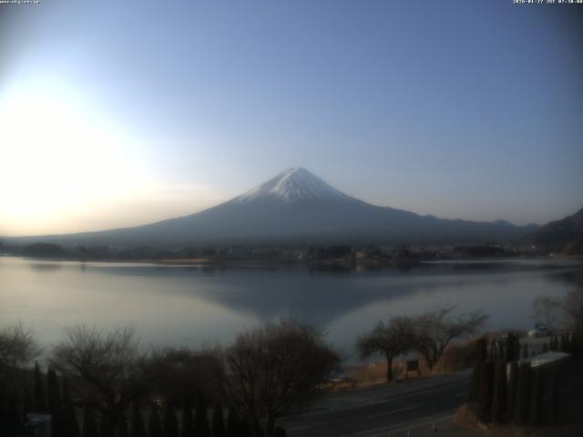 河口湖からの富士山