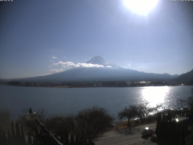 河口湖からの富士山