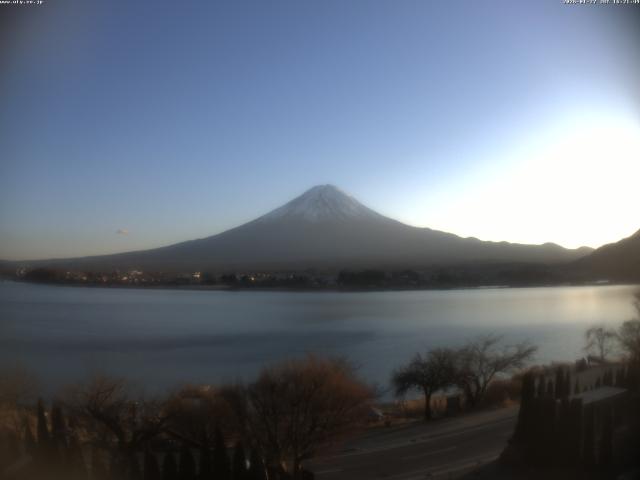 河口湖からの富士山