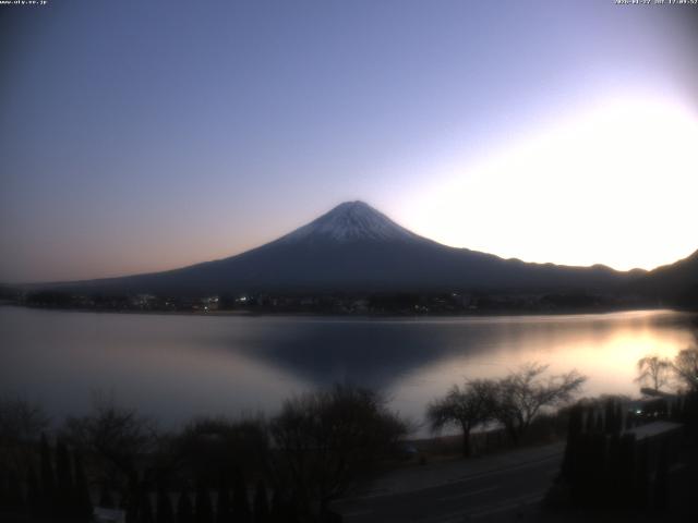 河口湖からの富士山