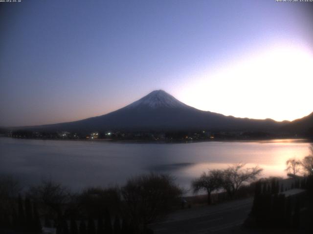 河口湖からの富士山