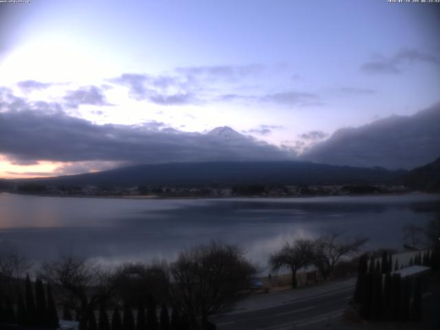 河口湖からの富士山