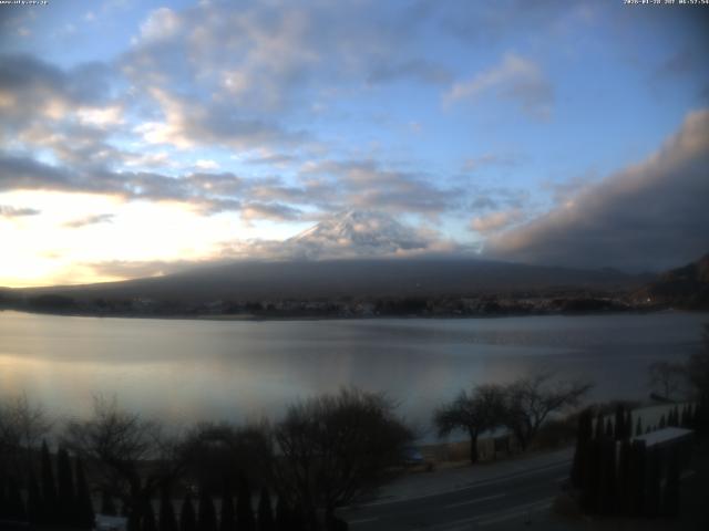 河口湖からの富士山