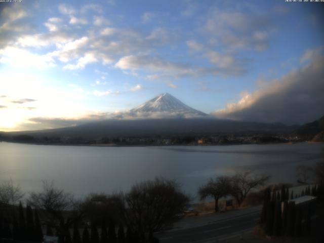 河口湖からの富士山