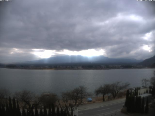 河口湖からの富士山