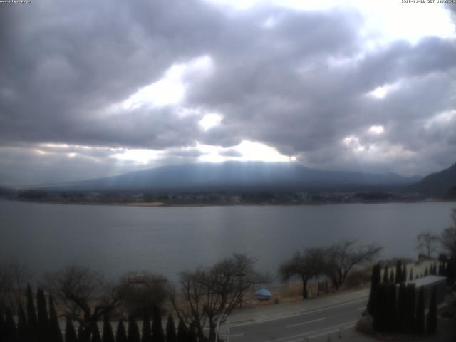 河口湖からの富士山