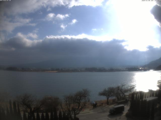 河口湖からの富士山