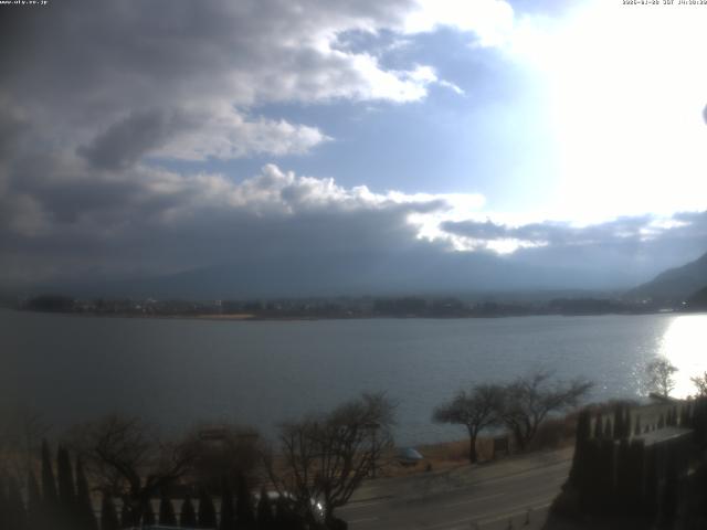 河口湖からの富士山