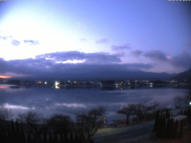 河口湖からの富士山