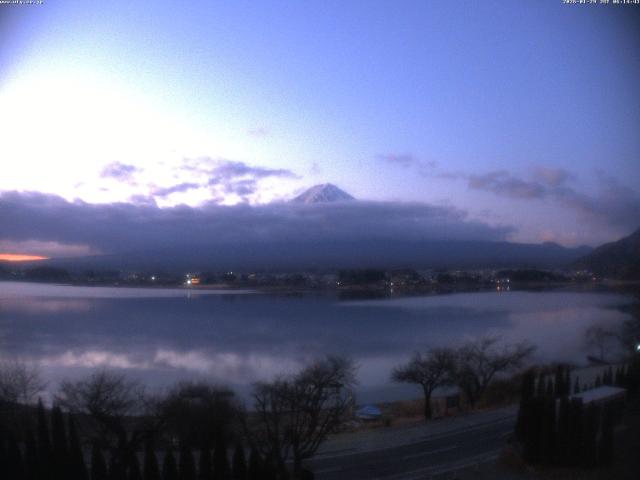 河口湖からの富士山