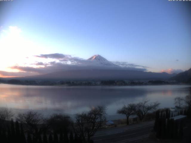 河口湖からの富士山
