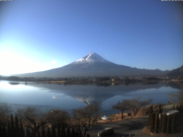 河口湖からの富士山