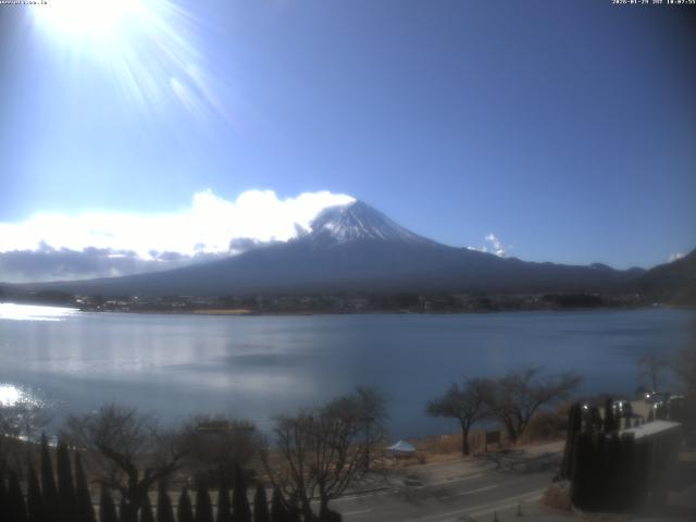河口湖からの富士山