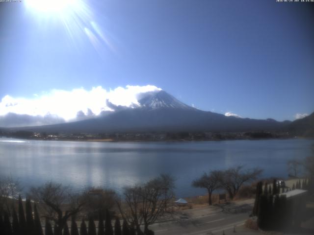 河口湖からの富士山