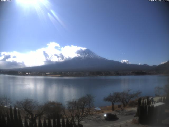 河口湖からの富士山