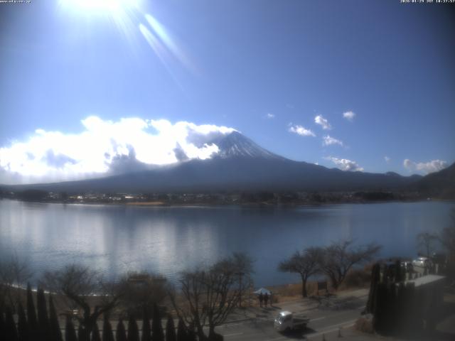 河口湖からの富士山