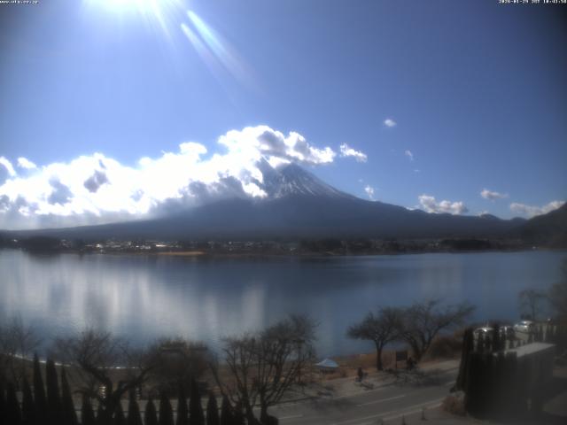 河口湖からの富士山