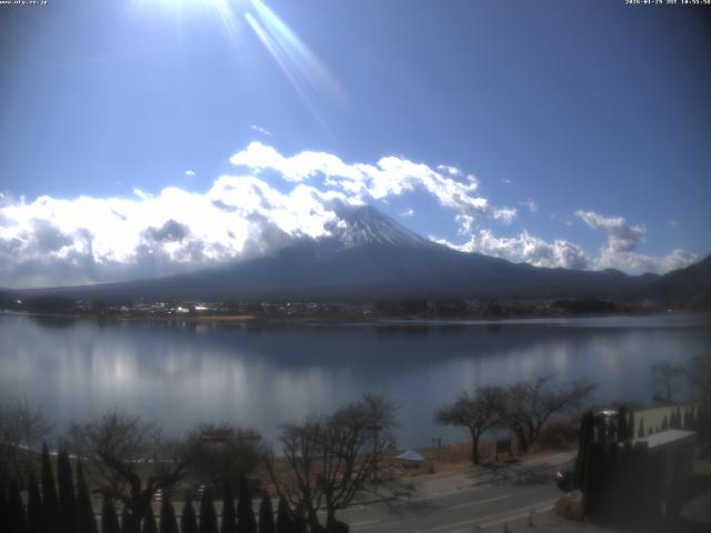 河口湖からの富士山