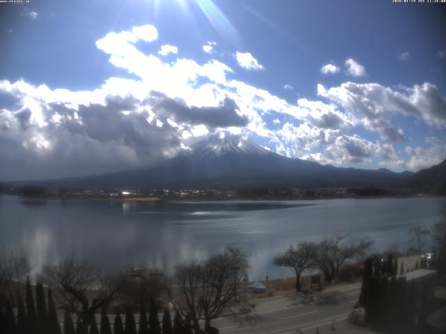 河口湖からの富士山