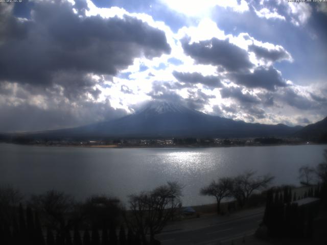 河口湖からの富士山