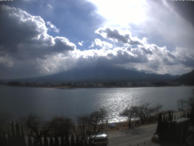 河口湖からの富士山