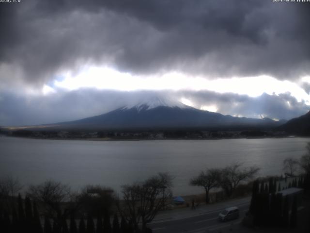 河口湖からの富士山