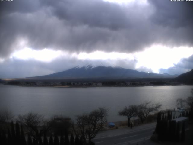 河口湖からの富士山