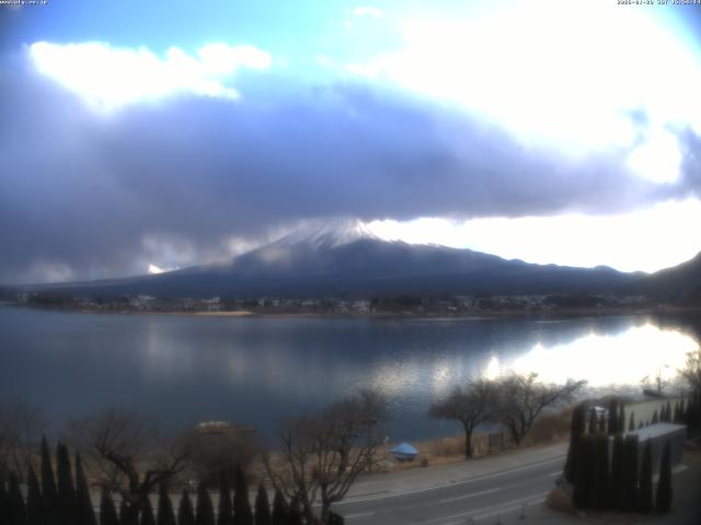 河口湖からの富士山