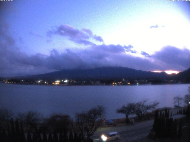河口湖からの富士山