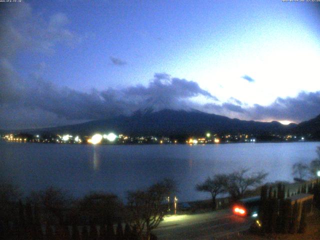 河口湖からの富士山