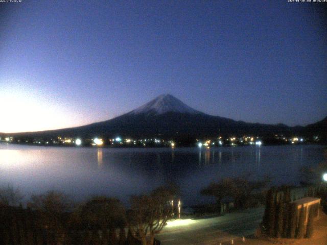 河口湖からの富士山
