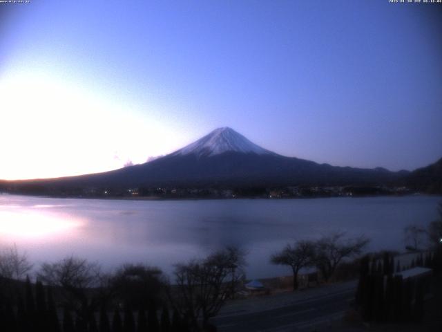 河口湖からの富士山