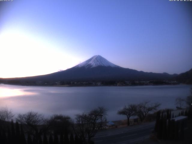 河口湖からの富士山