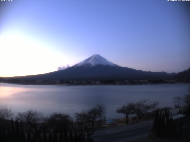 河口湖からの富士山